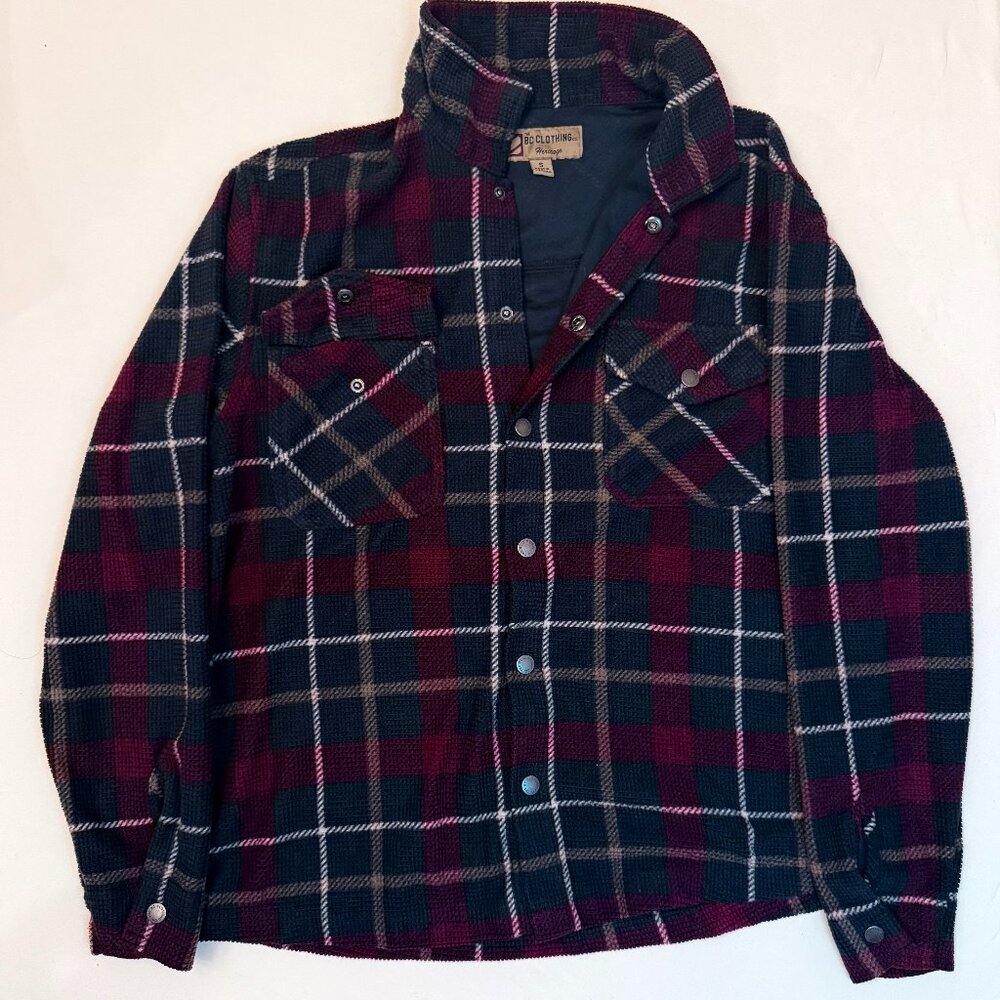 BC Clothing Men’s Textured Flannel Shirt